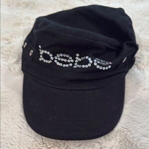 Bebe Black Hat with Sparkling Logo